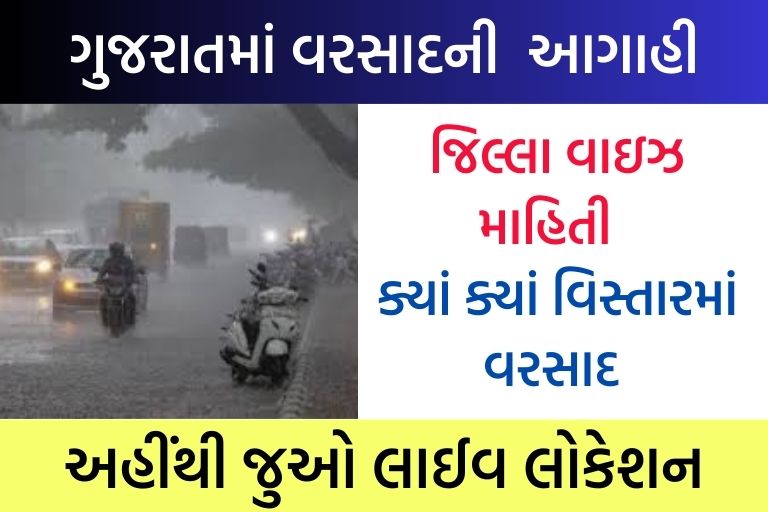 ગુજરાતમાં વરસાદની આગાહી