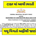 CISF Fireman New Vacancy 2024